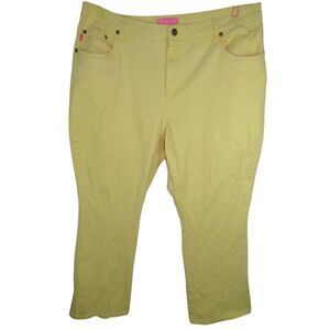 Woman Within Women's Yellow Jeans Plus Size 18W